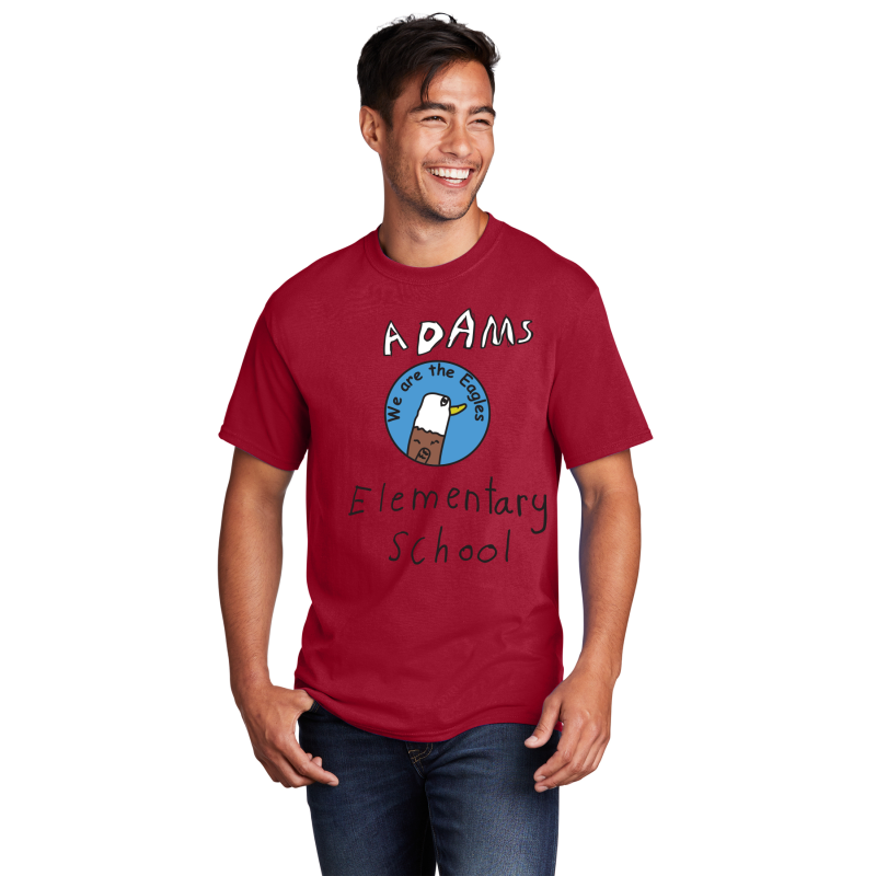 PC54  Port & Company® Youth Core Cotton Tee, FULL FRONT 4 COLOR PRINT